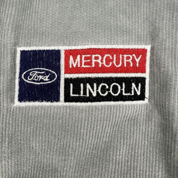 Vintage King Louie Corduroy Jacket M Grey Ford Mercury Lincoln USA 80 Harrington - Picture 8 of 16